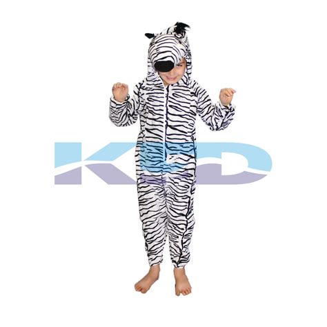 Zebra Fancy Dress For Kidswild Animal Costume For Annual Function