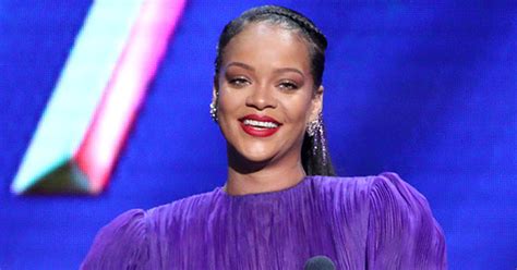 Rihanna Wears Stunning Purple Lingerie Set Purewow
