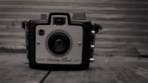 Vintage Camera Black And White Version By Danimatie On