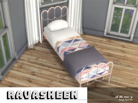 Oh The Iron Y Bed Set By Ravasheen At Tsr Sims 4 Updates