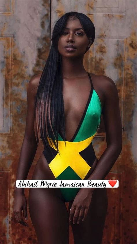 Abihail Myrie Jamaican Beauty Dark Skin Women Ebony Beauty