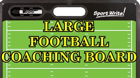 Large Football Dry Erase Board Youtube