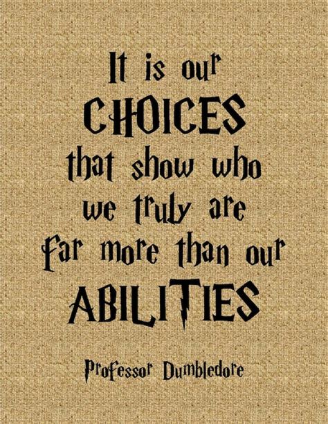 Items Similar To Dumbledore Inspirational Quote Harry Potter Burlap
