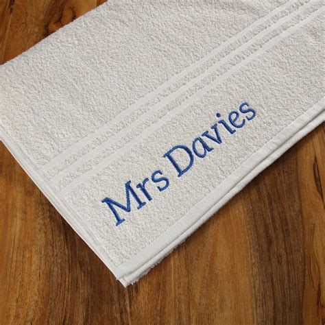 Personalised Towels Custom Embroidered Towels Personalised Ts Uk