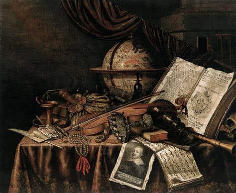 Reproductions Dart Vanitas Still Life 11 1662 De Edwart Collier