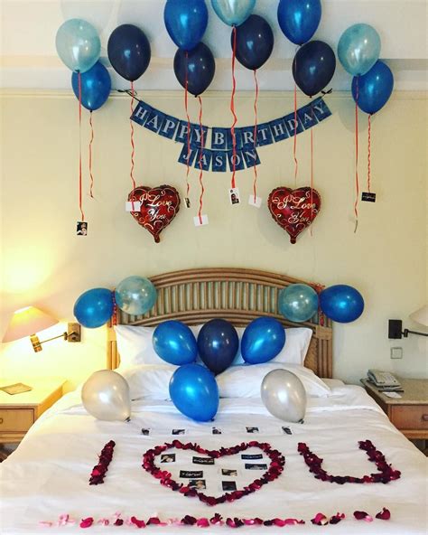 Room Decoration For Birthday Surprise Happy Birthday Jason Blue Theme Request By C Birthday