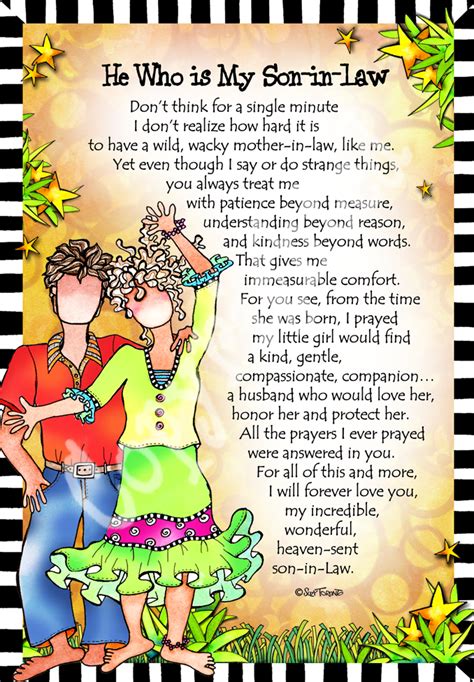 Sentimental gifts for mother in law. F155 - Son in Law - 8x10 Gifty Art 1 | Mother in law ...
