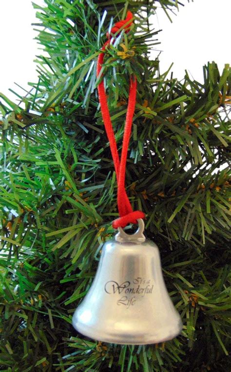Its A Wonderful Life Christmas Ornament Bell On Ribbon T Etsy