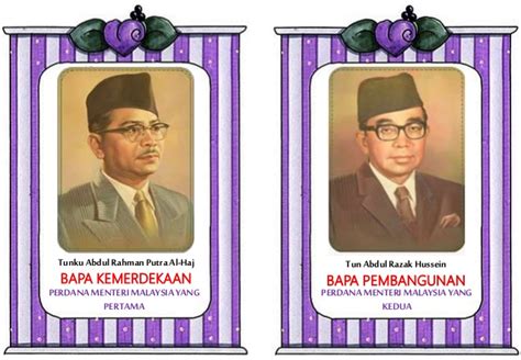 Il a reçu le titre de bapa. Perdana-Perdana Menteri Malaysia Ke1-Ke6