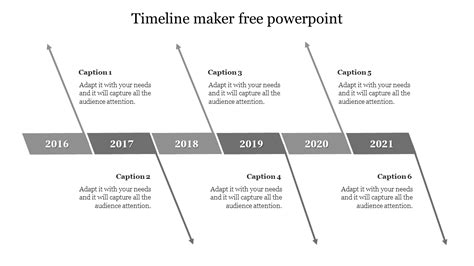 Creative Timeline Maker Free Powerpoint Template Slide