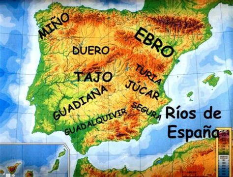 Principales ríos de España y sus afluentes Con mapa