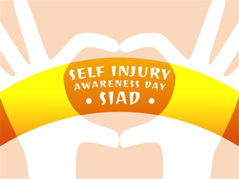 Self Injury Awareness Day Concept Design SIAD Days Global Awareness Vector Art At
