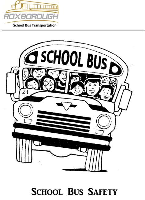 School Bus Safety For Kids Coloring Pages