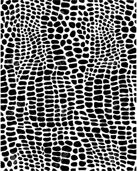 A Black And White Animal Print Pattern