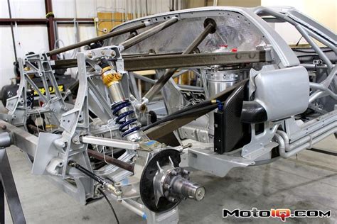 The Front End Of A Car Being Worked On