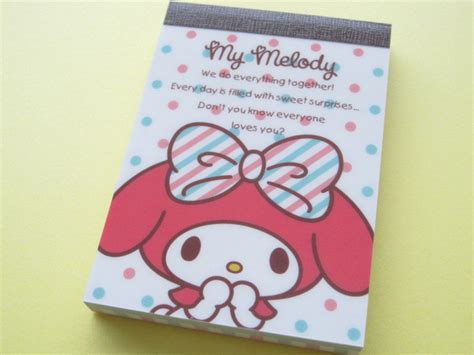 Kawaii Cute Mini Memo Pad Sanrio Japan Exclusive My Melody 66858