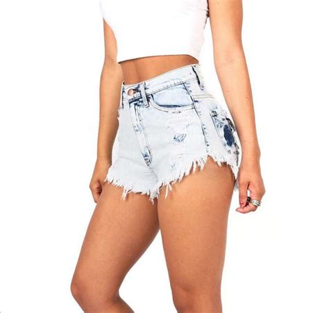 2020 vintage floral embroidered shorts women rose flower embroidery shorts elastic high waisted