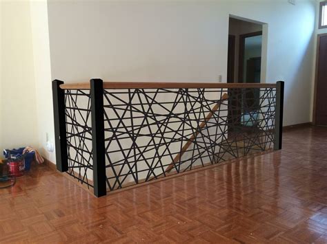 Provide excellent protection and safety for people, great visibility and optimal resistance. Handmade Custom Metal Stair Railings by Aesthetic Metals, Inc. | CustomMade.com