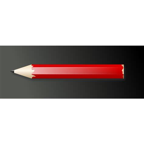Red Pencil Vector Image Free Svg