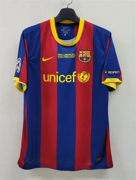 Messi 10 Fc Barcelona 201011 Uefa Champions League Vintage Home Soccer