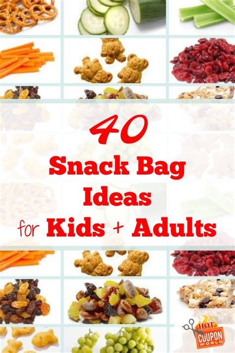 Snack Bag Ideas 40 Of The Best Snack Ideas For Kids And Adults