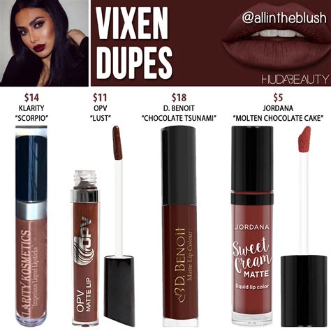 Huda Beauty Vixen Liquid Matte Lipstick Dupe All In The Blush