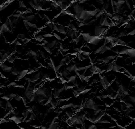Black Crumpled Paper Background