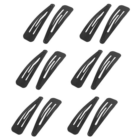 hot 6 pairs black metal hairclip hair clip for girls in women s hair accessories from apparel