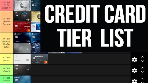 Our list contains data for over 800 credit cards including travel rewards, cash back, balance transfer, small business, and more. THE ULTIMATE CREDIT CARD TIER LIST - YouTube