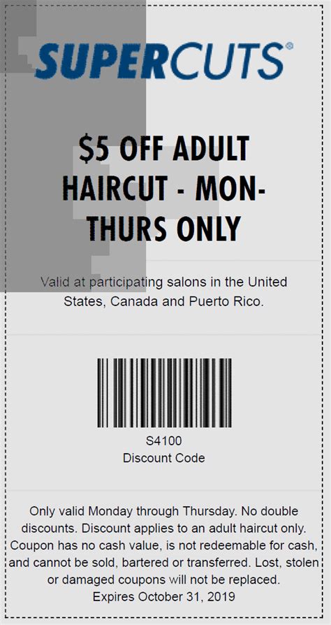 Haircut coupons & promo codes. Supercuts Printable Coupon