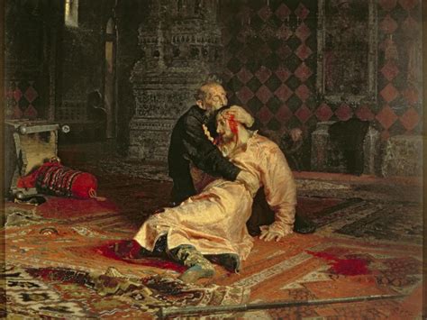 Increasing of political and trade relations with england, and netherlands in europe, with kabarda, and kakhetya in the caucasus, bukhara in the east. Ivan the Terrible and His Son on the 16th November, 1581 ...