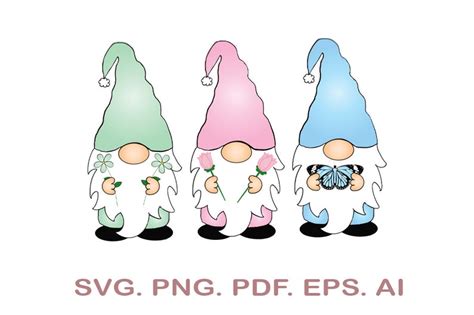 Gnome SVG Spring SVG Spring Gnome Svg Cut File for Cricut - Etsy Canada