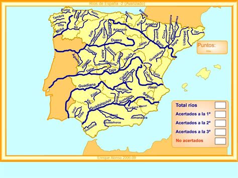 Mapa Interactivo De España Ríos De España ¿cómo Se Llamaavanzado