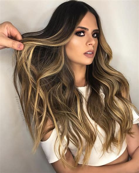 20 Ideas Of Honey Balayage Highlights On Brown And Black Hair Long