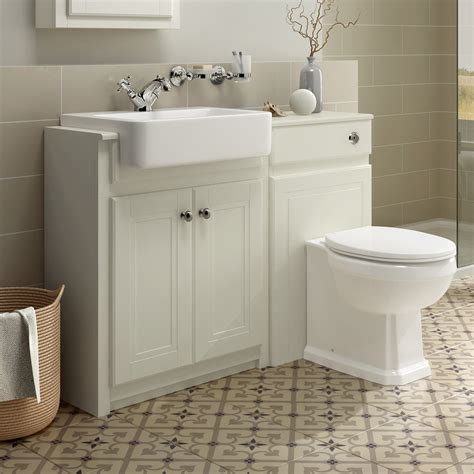 Shop our inspiring collection of vanity units. Traditional Bathroom Combined Vanity Unit Sink & BTW ...