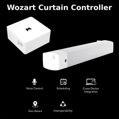 white pvc wozart wmc01 curtain motor controller for home size 47 x 47 x 21mm l x w x h at