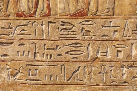 Ancient Hieroglyphic Script — Stock Photo © Gudella 148345719