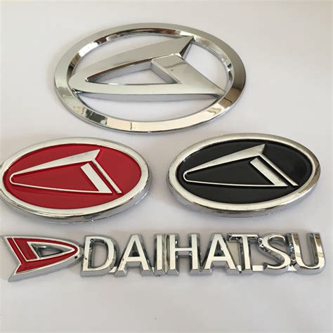 Pcs Abs Daihatsu Car Front Bonnet Grill Rear Trunk Badge Emblem