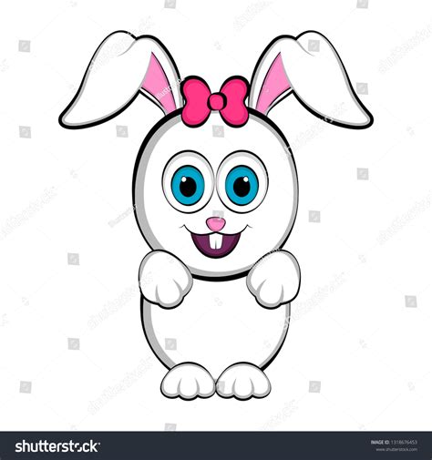 cute happy easter bunny vector illustration image vectorielle de stock libre de droits