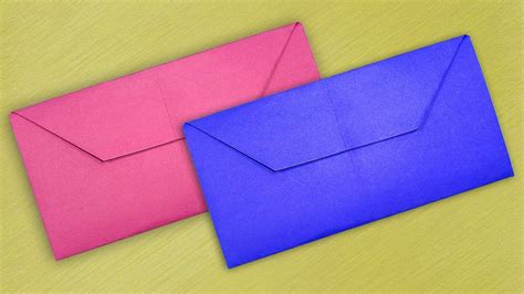 Simple Envelope Making With Color Paper Without Glue Diy Homemade