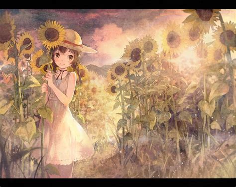 1920x1080px 1080p Free Download Fields Of Sunflowers Pretty Dress