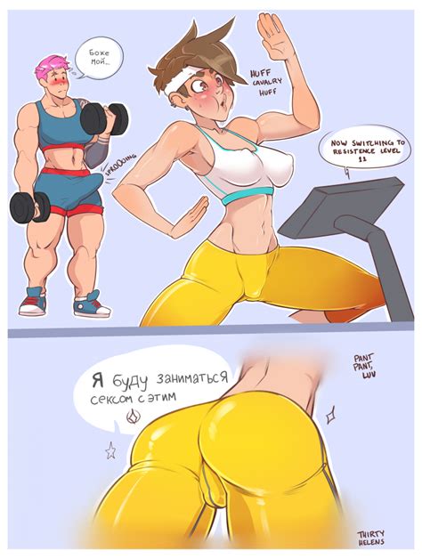Tracer And Zarya Gym Wood By Thirtyhelens Hentai Foundry