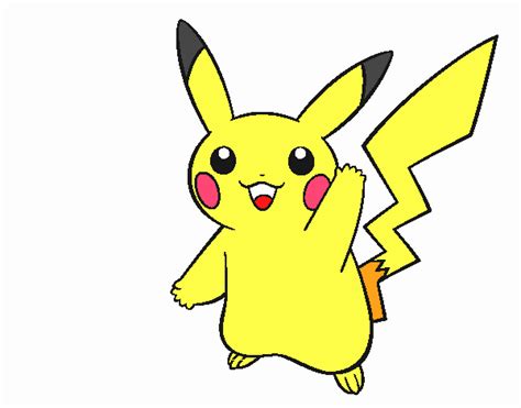 Dibujo De Pikachu Saludando Pintado Por En Dibujos Net El D A