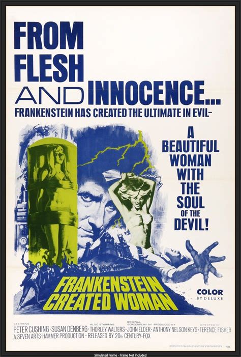 This Is An Original One Sheet Movie Poster From 1967 For Frankenstein Created Woman Starring