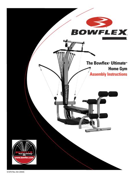 The Bowflex Ultimate Home Gym Assembly Instructions Bowflex Ultimate User Manual Page