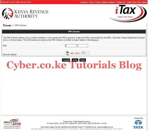 How To Confirm Kra Pin Using Kra Pin Checker On Itax