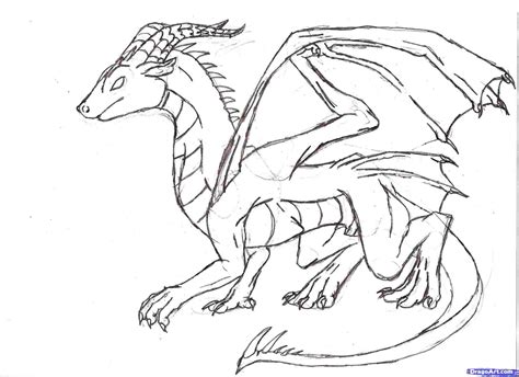 Simple Dragon Line Drawing At Explore Collection