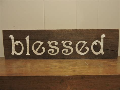 Blessed Signblessed Wood Signrustic Wood Signpallet
