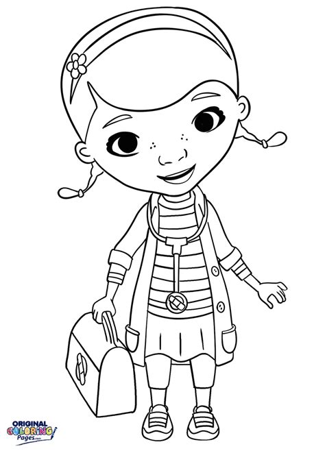 Find thousands of free and printable coloring pages and books on coloringpages.org! Doc McStuffins Stethoscope and Doctor Bag Coloring Page ...