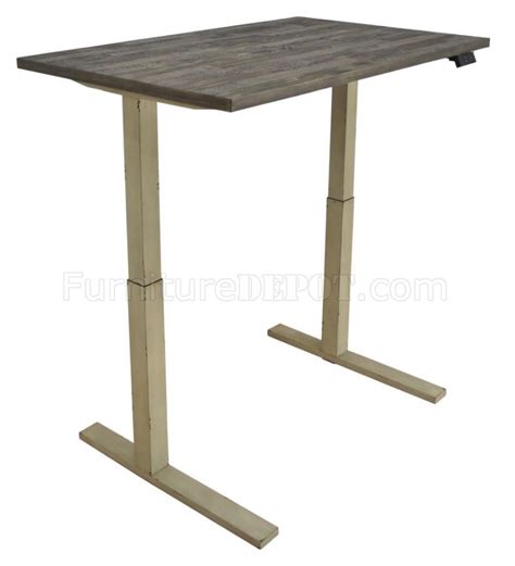 Myers Adjustable Standing Desk 805480 Weathered Pine